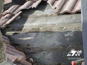 tile roof leak cap sheet