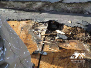 tile roof rotted wood repair