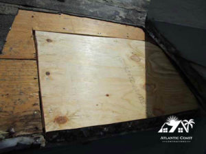 tile roof wood replacement