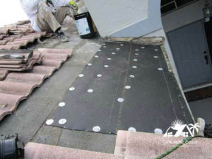 tile roof new repair cap sheet