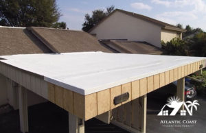 finished flat roof repair