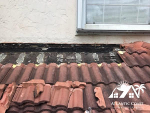 leaking tile roof